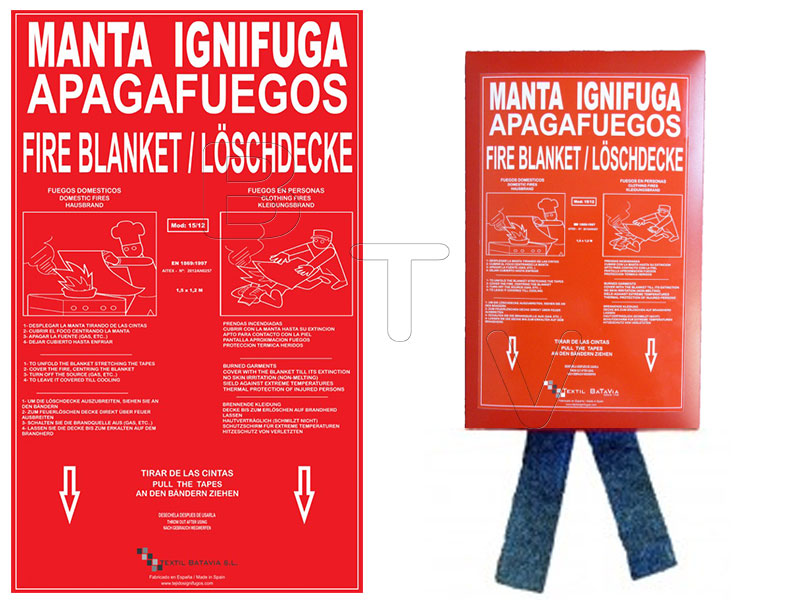 , Textil Batavia incorpora a su catálogo Mantas Ignífugas Apagafuegos